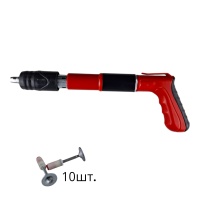 Пороховой монтажный пистолет мини с набором гвоздей 10 шт., без кейса
