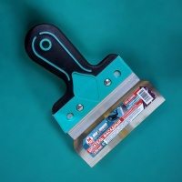 шпатель фасадный алюминиевый 150мм x 0.5 мм, 6", двухкомпонентная рукоятка, 410, "maximum" mx 15852 оптом