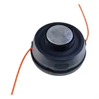 Катушка для триммера с адаптерами, автомат, чёрная, с хромированной кнопкой